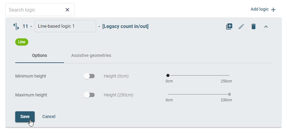 XOVIS - Sensor Configuration